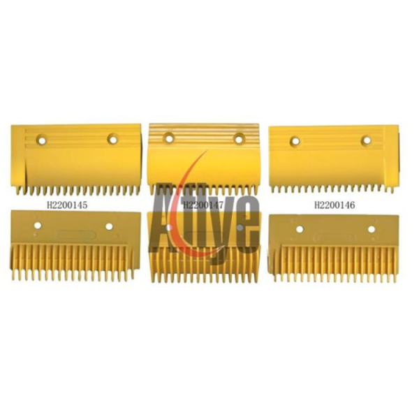 H2200145 H2200146 H2200147 Escalator Yellow Comb Plate 17T 19T