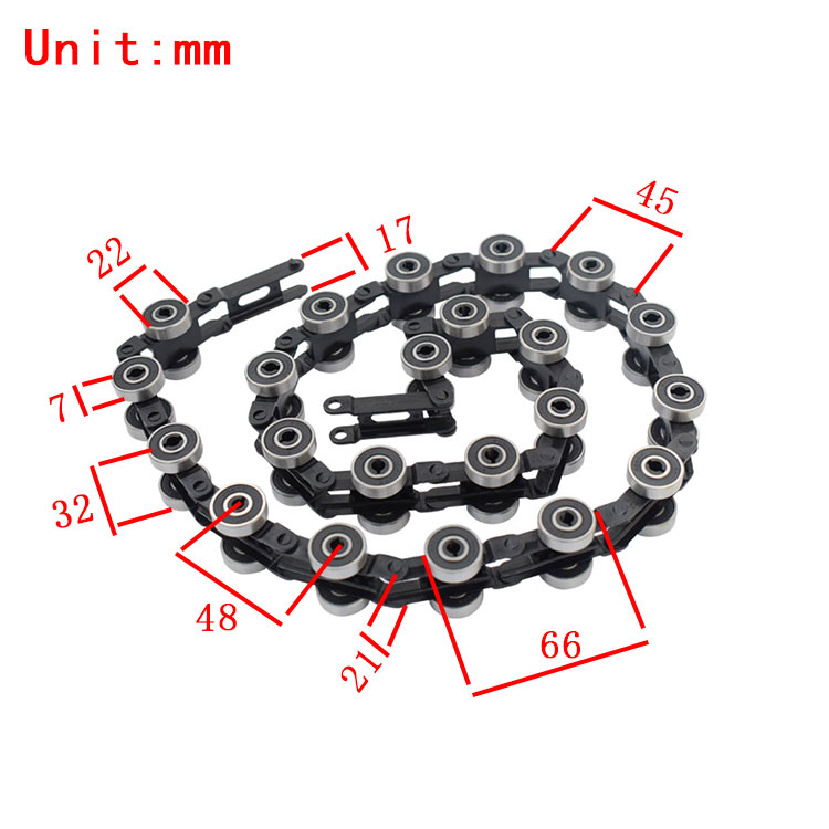 Escalator Return Newel Roller Chain 22 Joints