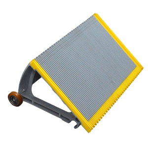 Escalator Aluminum Alloy Step With Yellow Demarcation 600mm 30 Degree