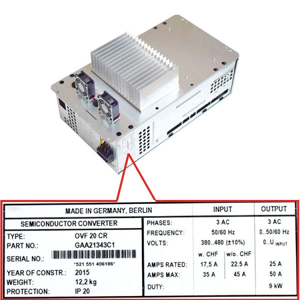 OVF20CR GAA21343C20 GAA21343C1 elevator inverter