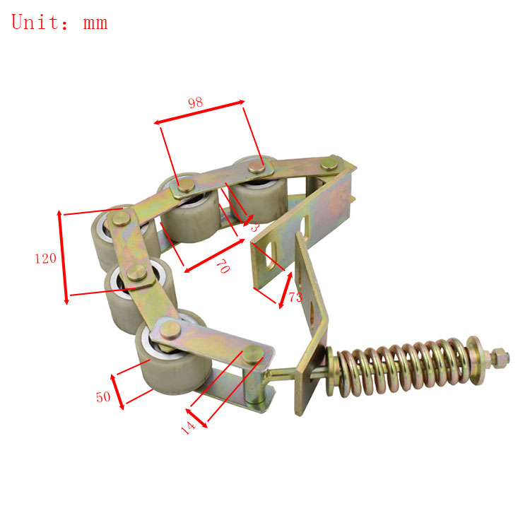 Escalator Handrail Tension Chain 5 Rollers 