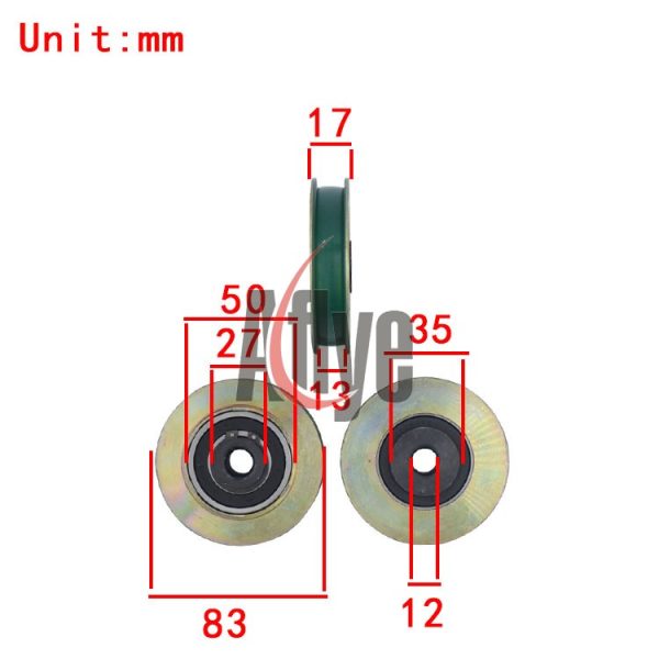 Elevator Lift Iron Door Hanger Roller W/Sleeve
