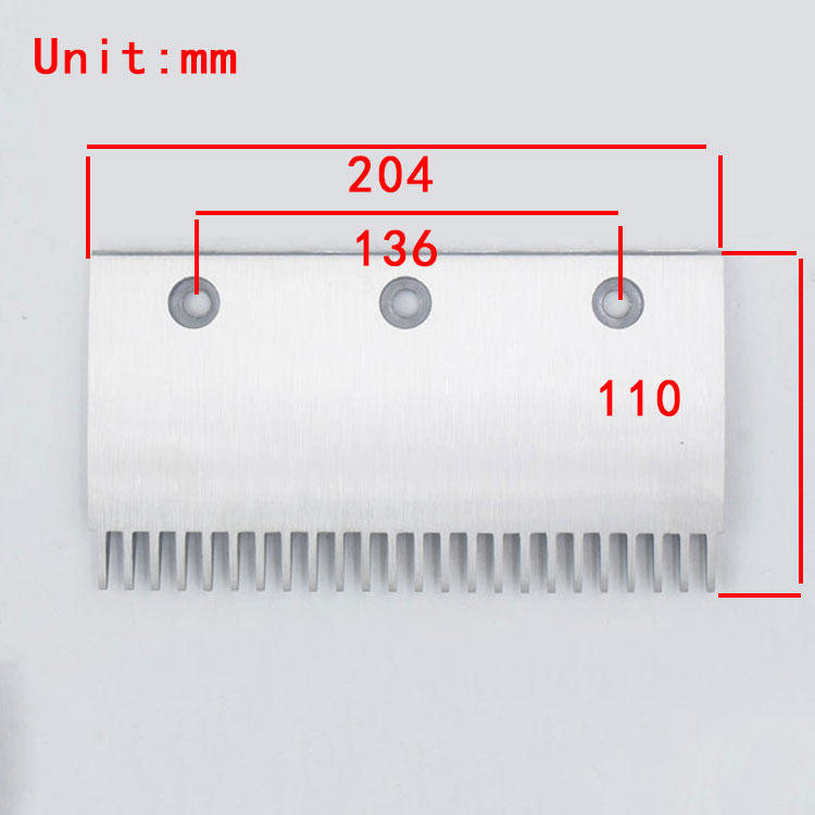 A00500IN Escalator Comb Plate 24 Teeth