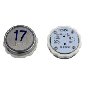 EB410 Elevator Round Push Button with Braille for Step Elevator Parts