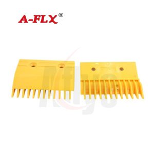 X129V1 escalator step comb plate yellow