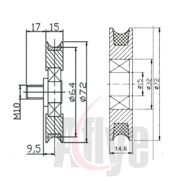 elevator lift parts door hanger roller