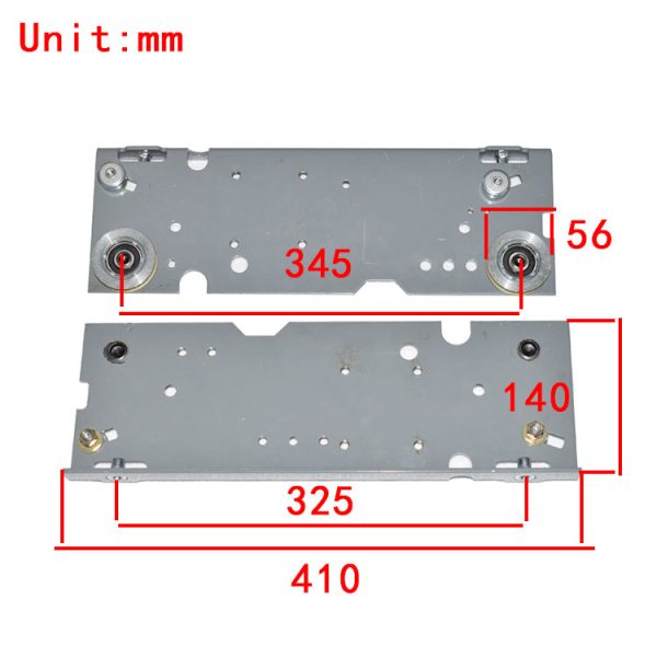 Elevator hall door hanging board