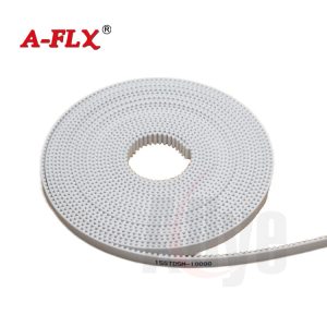 Powge Arc Tooth PU White HTD 8m Open Timing Steel Belt 15STD5M-10000