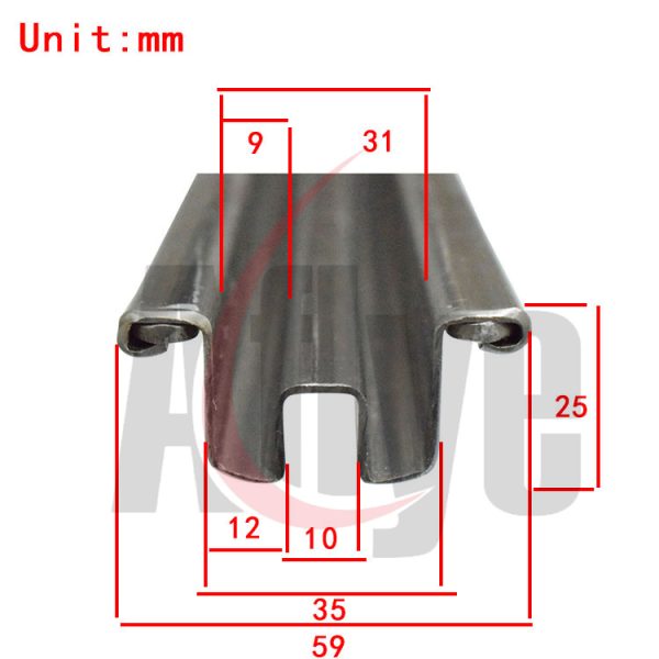 Escalator Handrail Metal Guide Rail