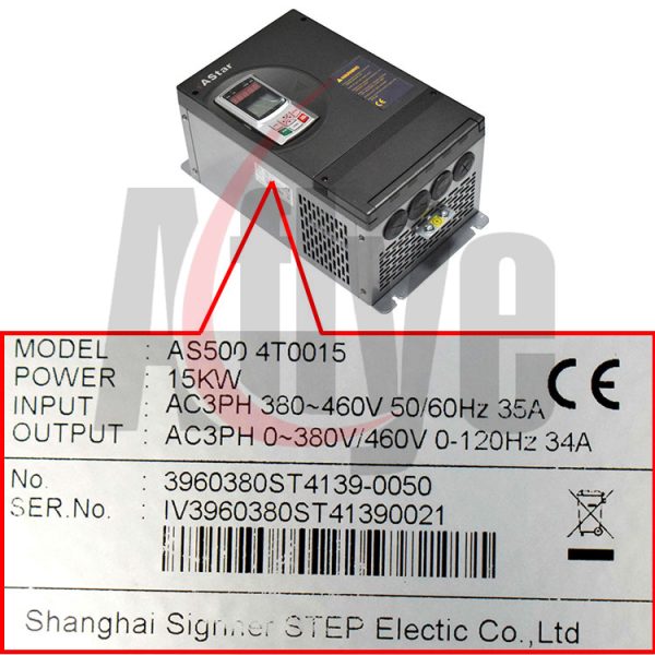 AS500 4T0015 STEP ELEVATOR INVERTER