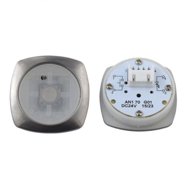 AN170G01 Elevator Metal Square Push Button DC 24V