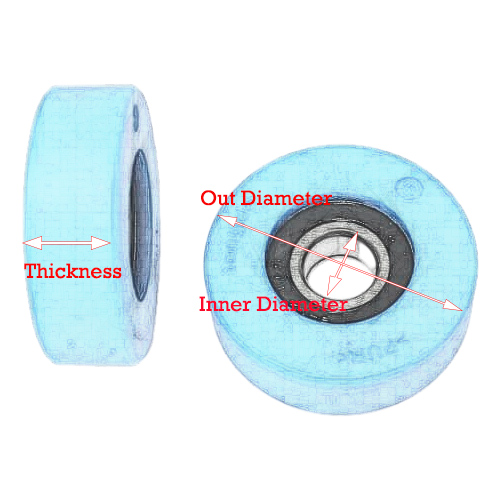 escalator step chain roller support roller tension wheel