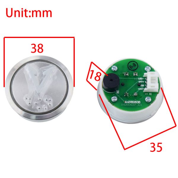 A4N60638 PB241 Elevator Push Button