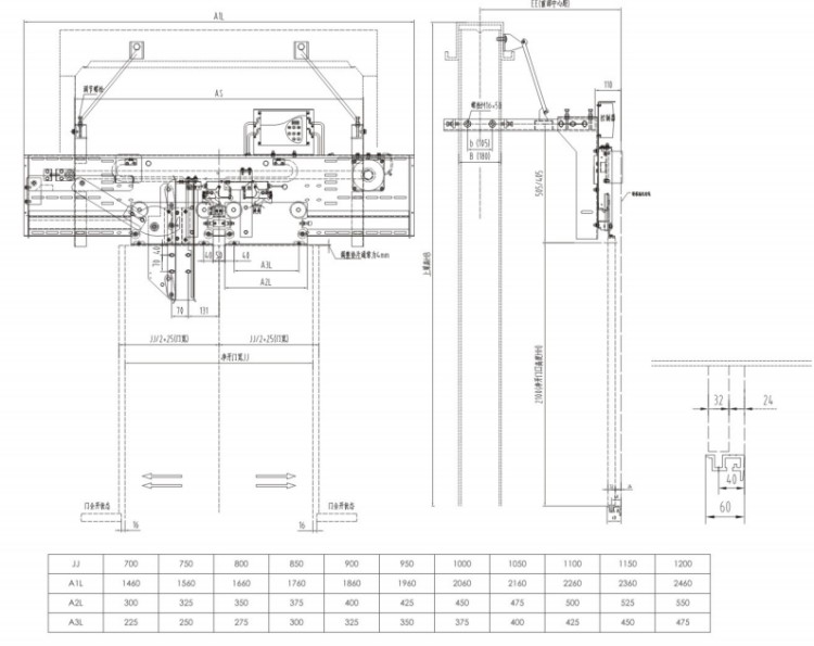 ELEVATOR DOOR OPERATOR with SILL