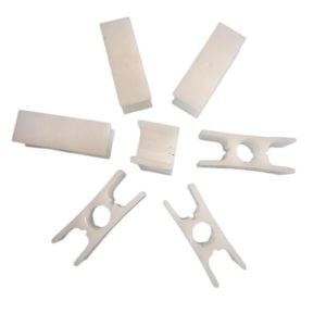 White Plastic Elevator Door Slider Shoes for Elevator Spare Parts