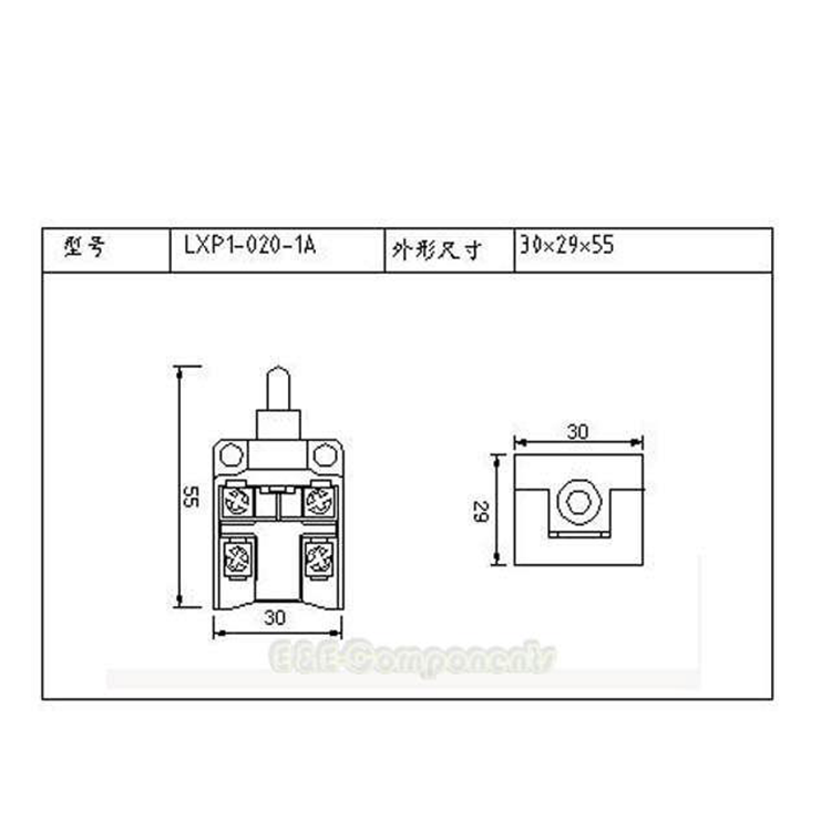 3SE3-020-1A Elevator Buffer Switch 30*25*50mm