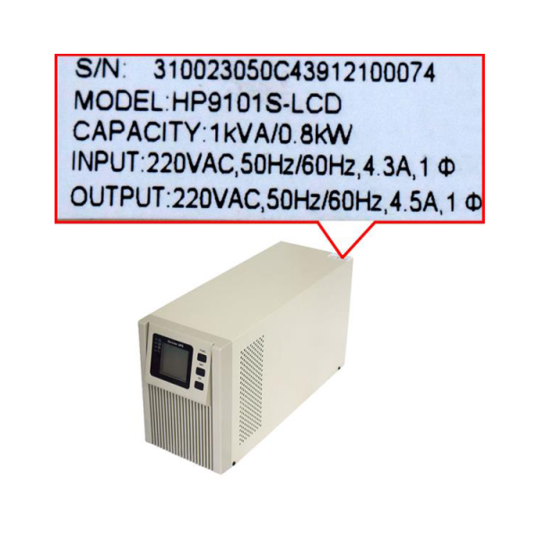 Elevator UPS Uninterruptible Power Supply HP9101S-LCD