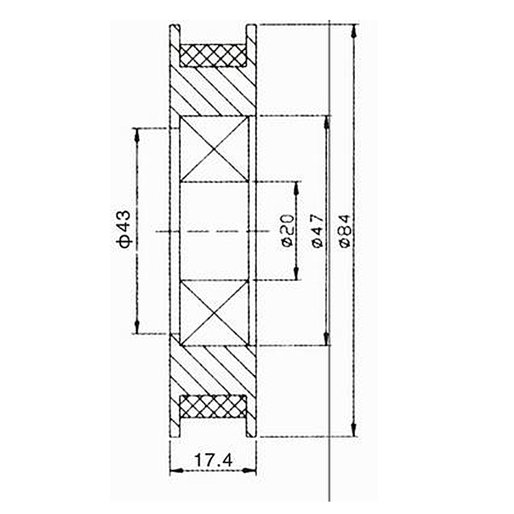 D84 Elevator Lift Door Hanger Roller 