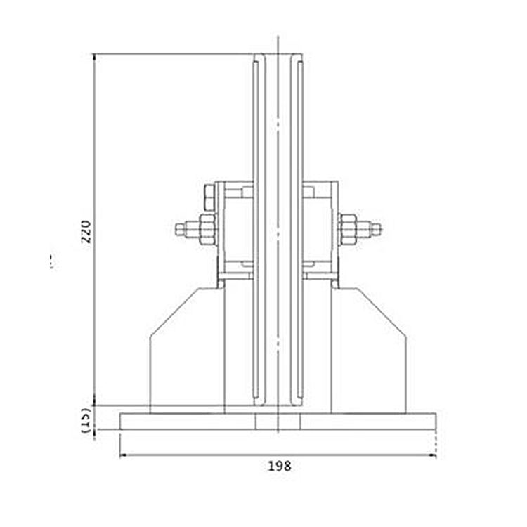 AF-OX-B22 Elevator Lift Sliding Guide Shoe For 10 /16mm Guide Rail