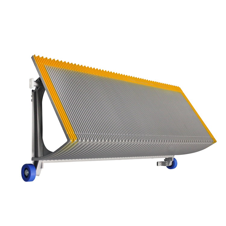 Escalator Gray Aluminum Alloy With Yellow Edge Step 