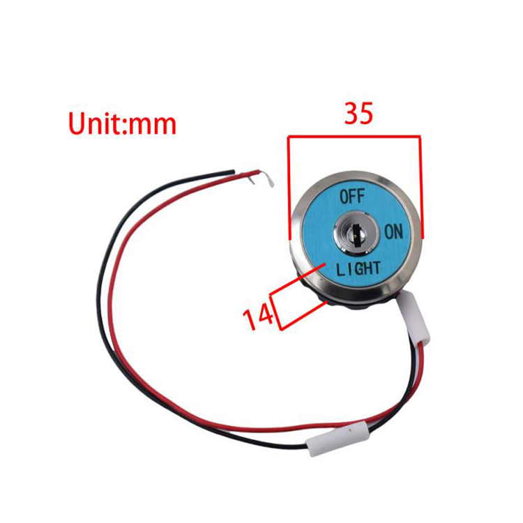 Escalator Power Start Lock Key Switch 