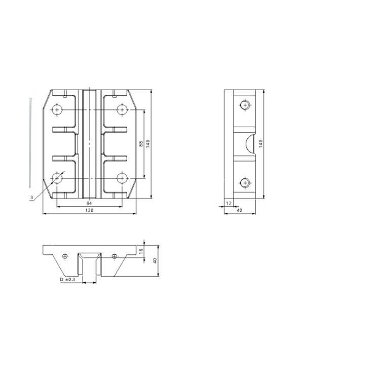 AF-HF-01G Elevator Sliding Guide Shoe