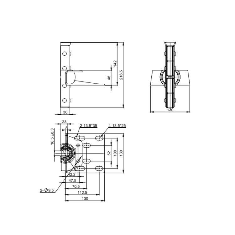 AF-HF-05 Elevator Lift Car Sliding Guide Shoe With White Insert