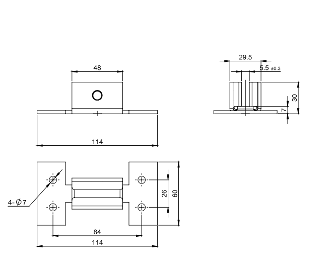 AF-HF-07 Elevator Car Sliding Guide Shoe