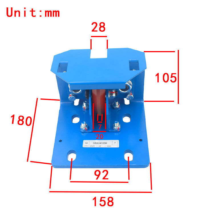 D-DAA24180D DBA24180K7 Elevator Lift Roller Guide Shoes