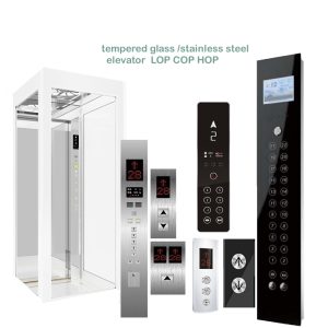 tempered glass /stainless steel elevator LOP COP HOP panel