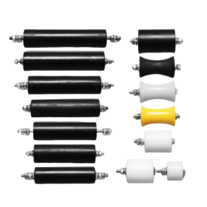 elevator compensation chain deflector rollers