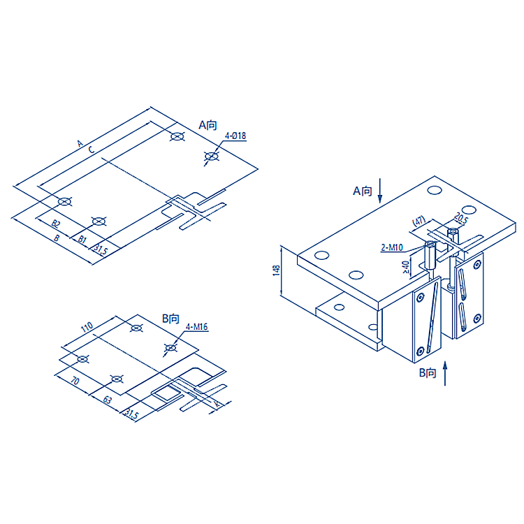 AF-OX-288 Elevator Lift Instantaneous Safety Gear