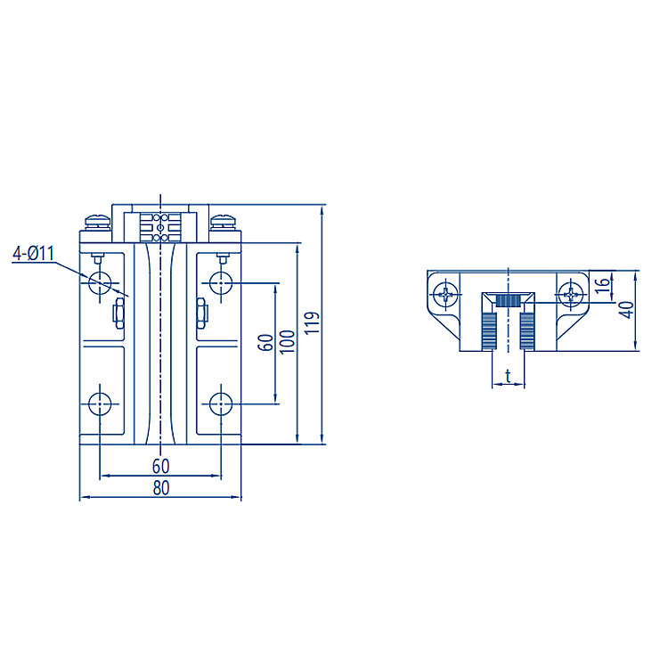 AF-OX-310HY Elevator Counterweight Guide Shoe