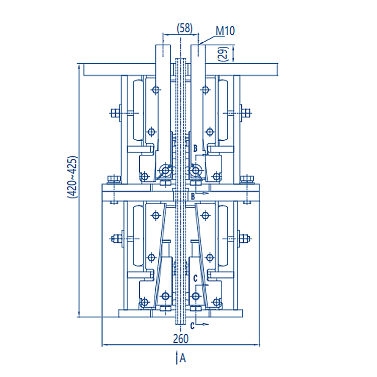 AF-OX-188A Elevator Superposed Progressive Safety Gear