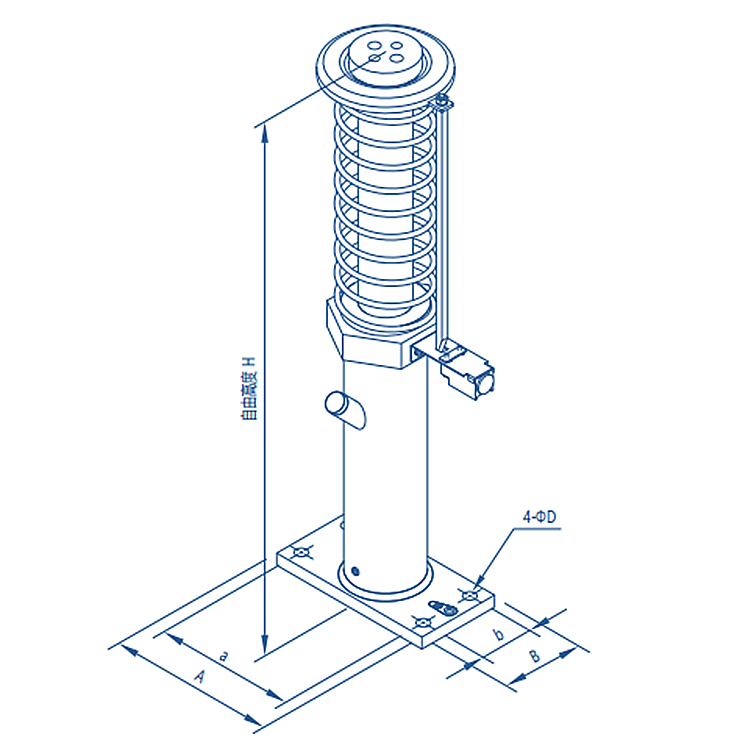 AF-OH-65/80A/275/425 Elevator Spring Hydraulic Buffer 