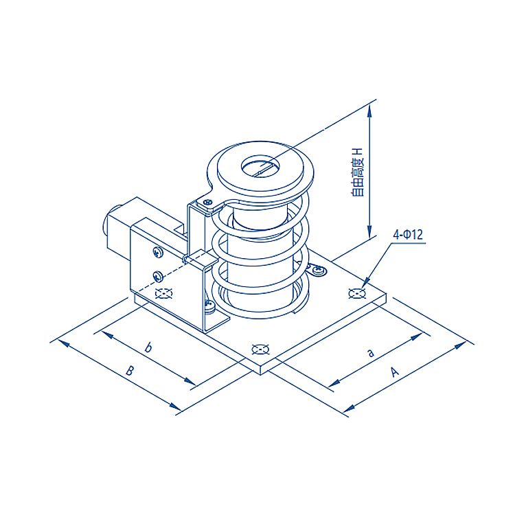 AF-OH-025 Elevator Hydraulic Spring Oil Buffer