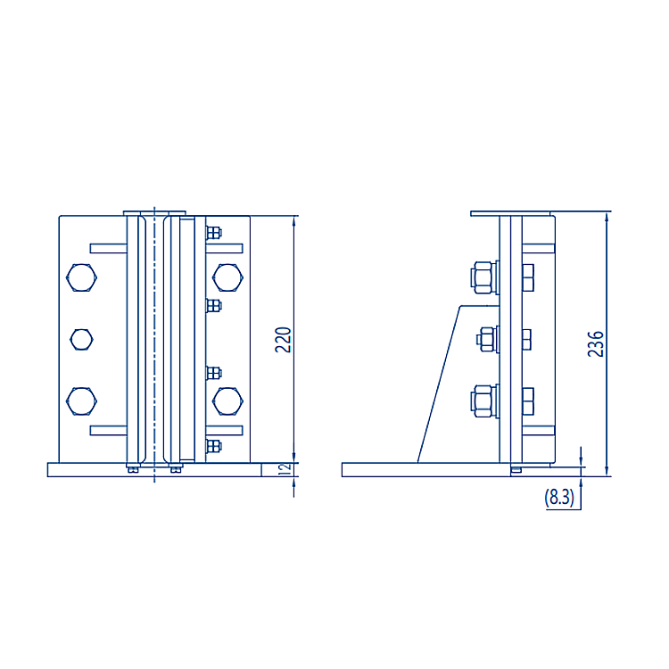 AF-OX-12 Elevator Lift Cabin Counterweight Sliding Guide Shoe