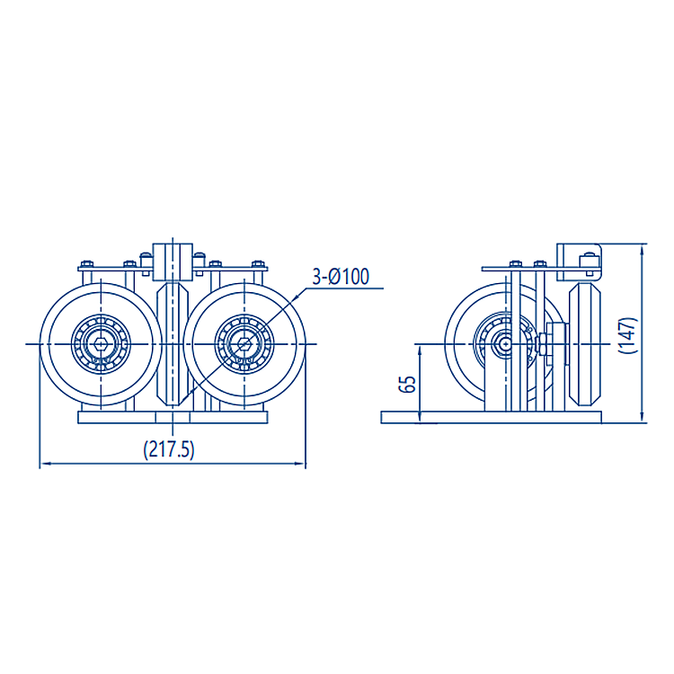 AF-OX-GL100B Elevator Lift Cabin Counterweight Sliding Guide Shoe