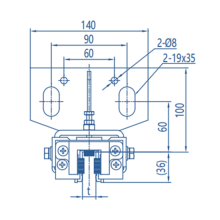 AF-OX-029Y Elevator Lift Sliding Guide Shoe