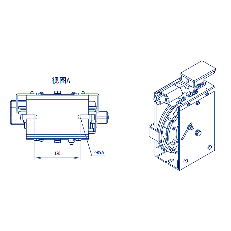 AF-OX-186 Elevator Cabin Bi-directional Overspeed Governor 