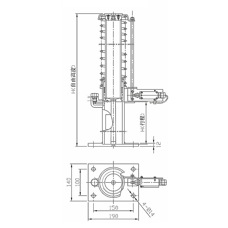 AF-73A Elevator Lift Safety Components Oil Buffer