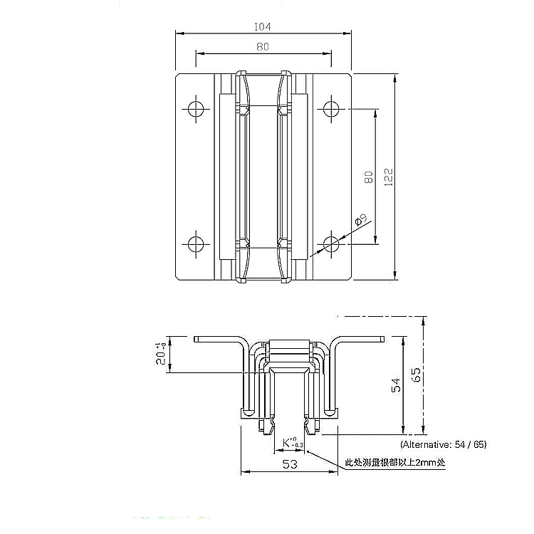 AF-HZ20 2.0m/s Elevator Car Rail Sliding Guide Shoe For 9/10/16/16.4 Guide Rail