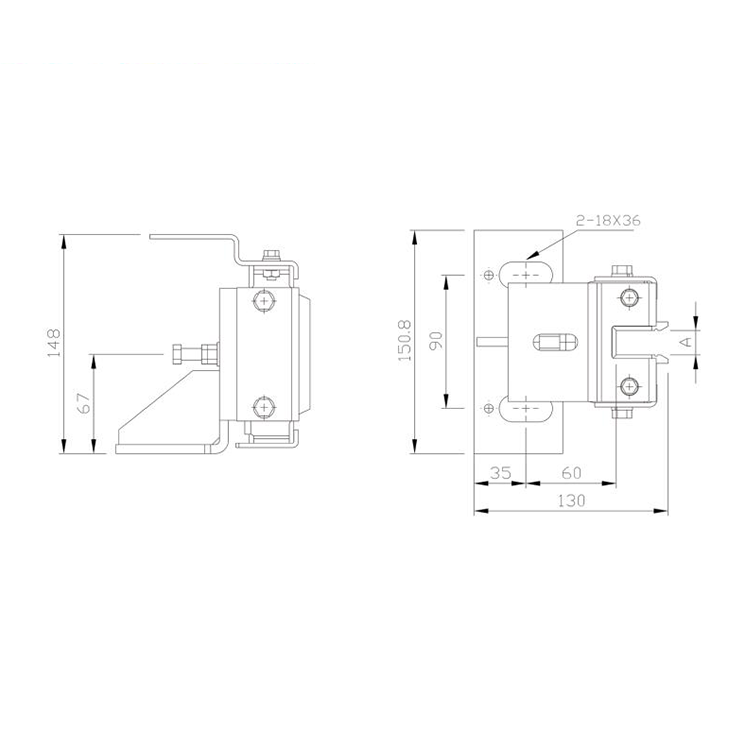 AF-HZ21 Elevator Elastic Sliding Guide Shoe For 10/16 Guide Rail