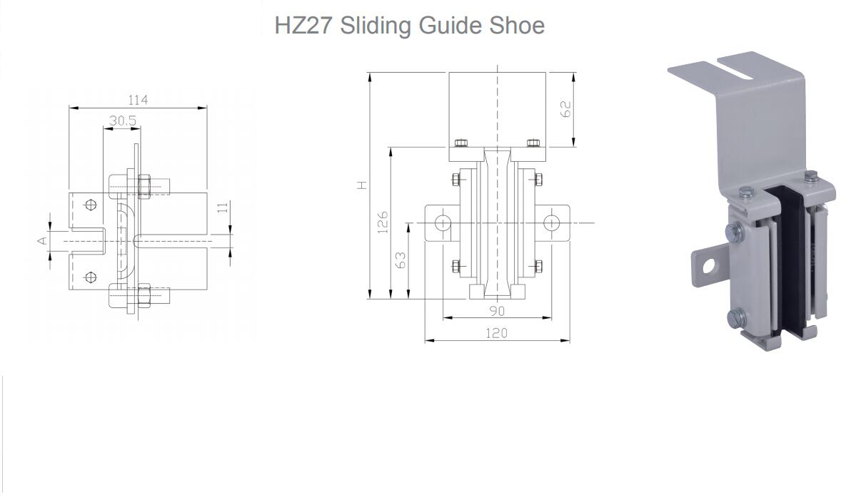 AF-HZ27 Elevator Lift Car Sliding Guide Shoe 