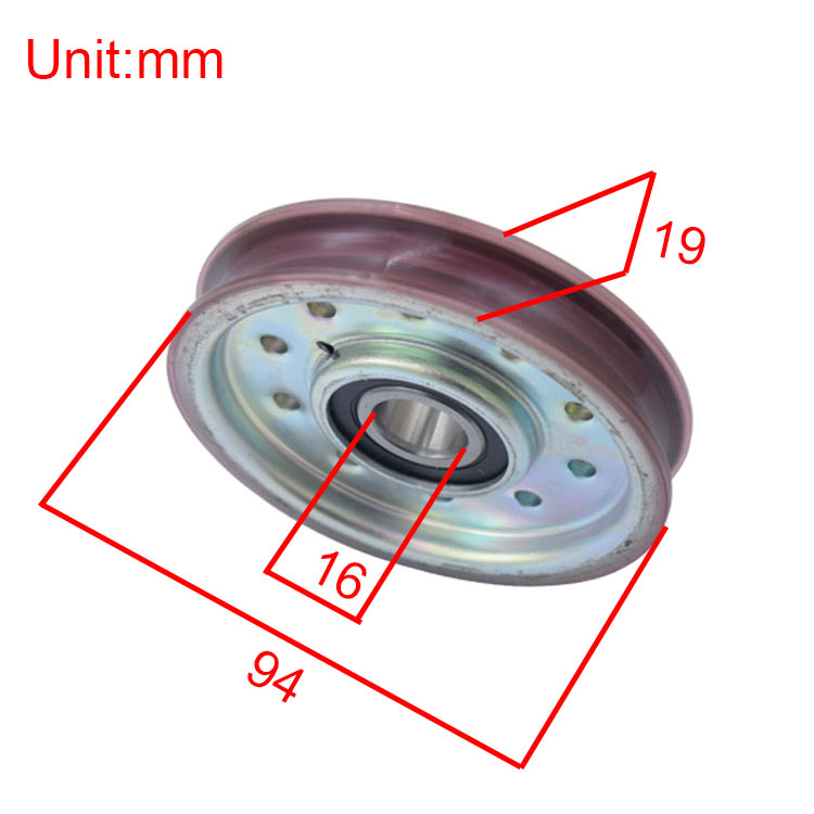 KM601106G03 Elevator U-Groove Door Hanger Roller D94*19*6203