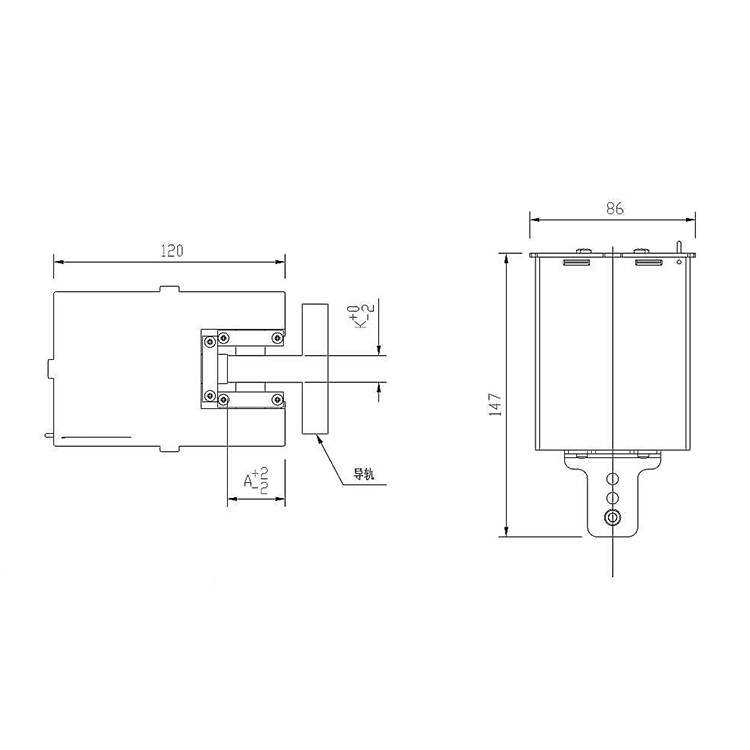 AF-OC1 Elevator Lift Square Oil Cup