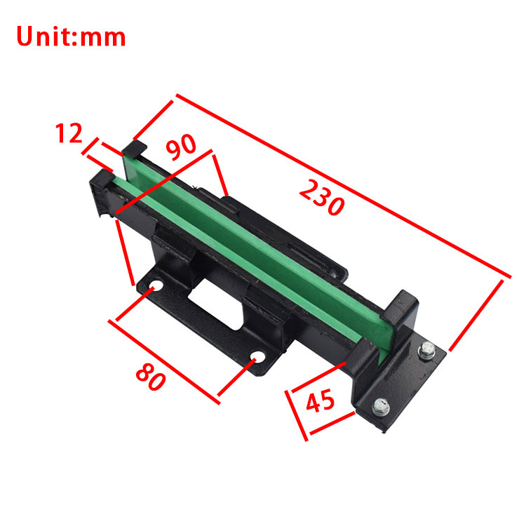 Elevator Lift Sliding Guide Shoe with Insert Groove Width 10mm