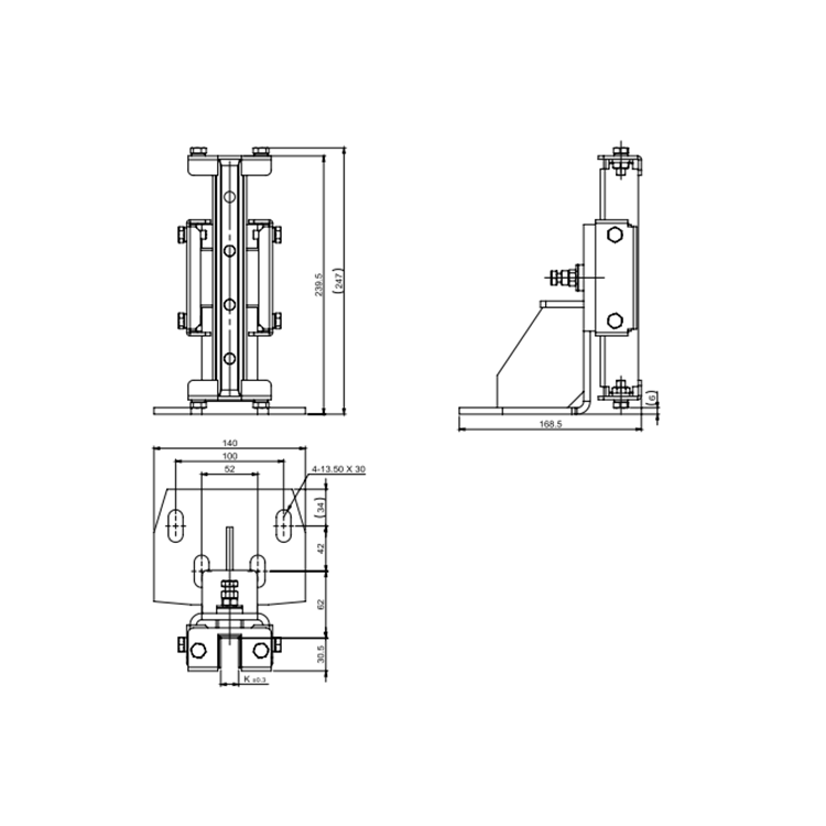 AF-SG27S Elevator High-Strength Sliding Guide Shoe For 9/10/16 mm Guide Rail