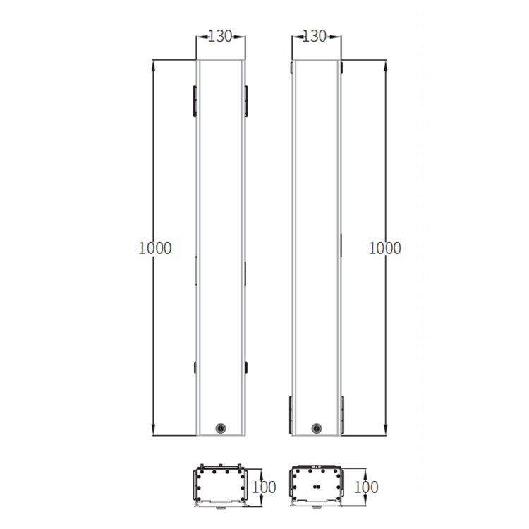 220V H100 Elevator Small Roomless Control Cabinet 2.5KW 5.5KW