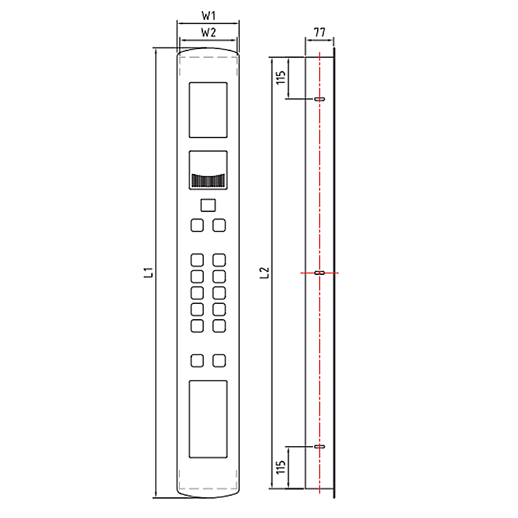 MBT-COP-B Elevator Car Operation Box Round Push Button